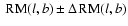 $~{\rm RM}(l,b)\pm\Delta\!~{\rm RM}(l,b)$