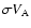 $\sigma V_{\rm A}$