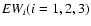 ${\it EW}_i (i=1,2,3) $