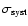 $\sigma_{\rm syst}$