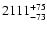 $\rm 2111^{+75}_{-73}$