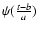 $\psi({t-b\over a})$