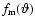 $f_{\rm m}(\vartheta)$