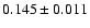 $0.145\pm 0.011$