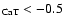 $_{\rm CaT} < - 0.5$