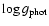 $\log g_{\rm phot}$