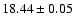 $18.44 \pm 0.05$