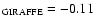 $_{\rm GIRAFFE} = -0.11$