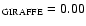 $_{\rm GIRAFFE} = 0.00$