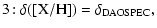 $\displaystyle 3\!: \delta\rm ([X/H]) = \delta_{DAOSPEC},$