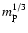 $m_{\rm p}^{1/3}$