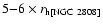 $5{-}6\times r_{\rm h[\rm NGC~2808]}$