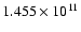 $ 1.455\times 10^{11}$