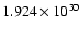 $ 1.924\times 10^{30}$