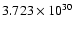 $ 3.723\times 10^{30}$