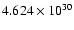 $ 4.624\times 10^{30}$