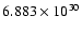 $ 6.883\times 10^{30}$
