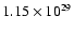$1.15\times 10^{29}$