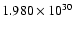 $1.980\times 10^{30}$