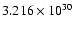 $3.216\times 10^{30}$