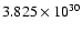 $3.825\times 10^{30}$