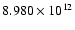$8.980\times 10^{12}$