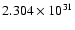 $2.304\times 10^{31}$