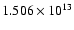 $1.506\times 10^{13}$