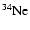 $^{34}{\rm Ne}$