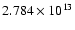 $2.784\times 10^{13}$