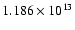 $ 1.186\times 10^{13}$