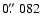 $0\hbox{$.\!\!^{\prime\prime}$ }082$