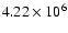 $4.22 \times 10^{6}$