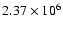 $2.37 \times 10^{6}$
