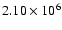 $2.10 \times 10^{6}$