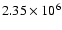 $2.35 \times 10^{6}$