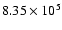 $8.35 \times 10^{5}$