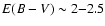 $E(B-V)\sim2{-}2.5$