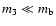 $m_3 \ll m_{\rm b}$