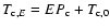 $T_{{\rm c},E} = E P_{\rm c} + T_{\rm c,0}$