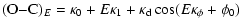 $\displaystyle %
({\rm O{-}C})_{E} = \kappa_0 + E\kappa_1 + \kappa_{\rm d} \cos ( E \kappa_\phi+ \phi_0)$