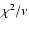 $\chi^2 / \nu$