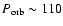 $P_{\rm orb}\sim 110$