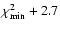 $\chi^{2}_{\min}+2.7$