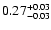 $0.27^{\rm +0.03}_{-0.03}$