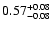 $0.57^{\rm +0.08}_{-0.08}$