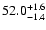 $52.0^{\rm +1.6}_{-1.4}$
