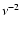 $\nu^{-2}$