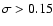 $\sigma>0.15$