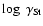 $\log~\gamma_{\rm St}$